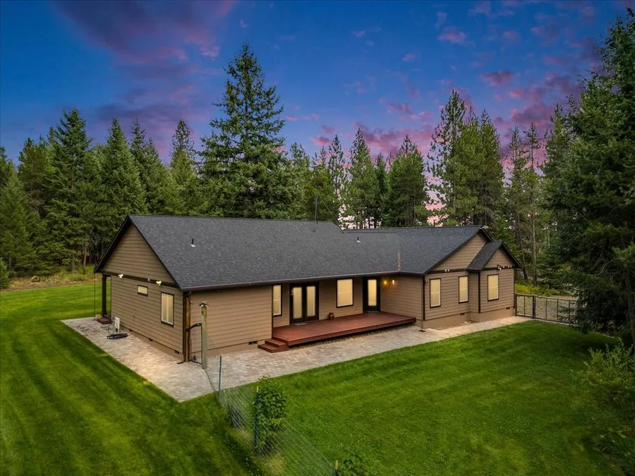 Exterior of the ranch-style home